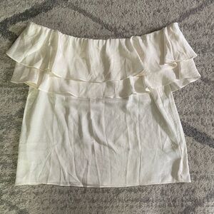 Express white off the shoulder tee-cute and light for summer